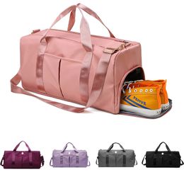 Designer Bag 2023 Travel Bag Yoga Shoulder Sling Bag Shoe Stand Dry Wet Split Layer Women's Fitness Bag Large Capacity Sports Training Cooler Backpack