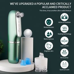 Cleaning Tools Accessories 3 IN 1 Heating Bubble Silicone Vacuum Acne Pore Cleansing Blackhead Remover Water Cycle Skin Deep Hydra Device 230608