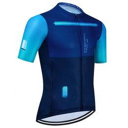 Koszulki rowerowe Topy Cyklopedia Jersey Team Summer Short Sleeve Man Downhill MTB Rowerowe odzież Ropa Ciclismo Maillot Quick Dry Bik