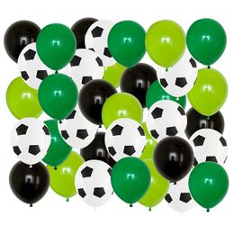 Other Event Party Supplies 40pcs 12 inch Thicken Soccer Balls Football Latex Balloons Birthday Party Decoration Kids Children's Toys Football Theme Party 230608