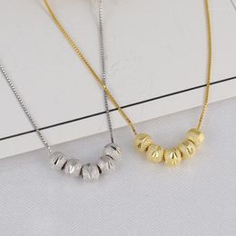 Pendant Necklaces Titanium Steel Gold Color Bead Choker Necklace For Woman Gothic Jewelry Hip Hop Party Girl's Sexy Chain
