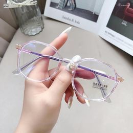 Sunglasses Blue Light Blocking Glasses For Women Transparent Optical Frame Plain Spectacles Filter Computer Round Eyewear