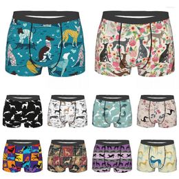 Underpants Male Sexy Cute Greyhounds Dog Underwear Boxer Briefs Men Soft Shorts Panties