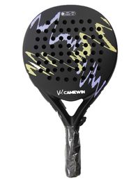 Tennis Rackets Beach Racket Carbon Professional Paddle Fibre EVA Memory Foam Core Padel with Bag 230608