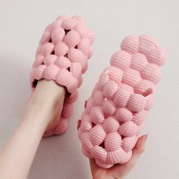 Sandals Arrival Women Summer Solid Bubble Slides Massage Slippers Beach Sandals Bathroom Indoor Shoes Girls Home 230417