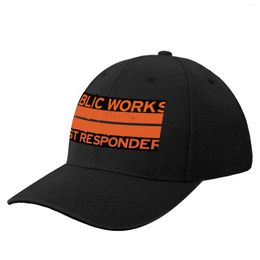 Ball Caps Public Works First Responder Baseball Cap Black Boonie Hats Horse Hat Men's Women's