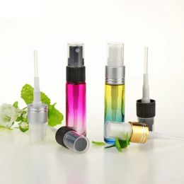 Colour Gradient 10ml Fine Mist Pump Sprayer Glass Bottles Designed for Essential Oils Perfumes Cleaning Poducts Aromatherapy Bottles factory outlet