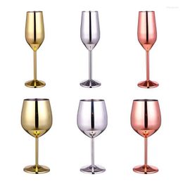 Hip Flasks 220/500ml Stainless Steel Champagne Cup Wine Glass Cocktail Creative Metal Bar Restaurant Goblet