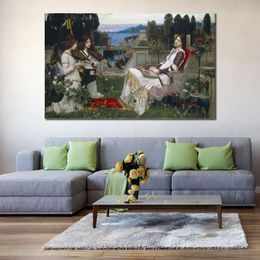 Saint Cecilia by John William Waterhouse Painting Handmade Canvas Art Portrait Classical Family Room Decor