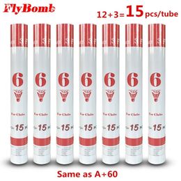 Badminton Shuttlecocks 7tubes105pcs Speed 7479 Same Quality as A60 Shuttlecock FB6 Goose Feather Flying Stability Durable Birdies L7000K04 230608
