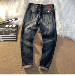 Men's Jeans QR40257 Fashion Men's 2023 Runway Luxury European Design Party Style Clothing