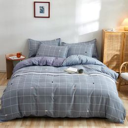 Bedding Sets Set Minimalist Geometry Patterns Cotton Bed Sheets Quilt Covers Thickened Pure Matte