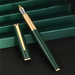 Fountain Pens Jinhao 95 Green Business Office Pen Student School Stationery Supplies Ink 230608