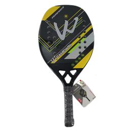 Tennis Rackets CAMEWIN In Stock 3K Beach Racket Full Carbon Fibre Rough Surface With Cover Bag Send One Overglue Gift High Quality 230608