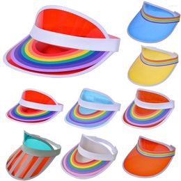 Cycling Caps Plastic Women Men Transparent Empty Top Summer Baseball Hat Visor Anti-UV Sunshade Bicycle Sun