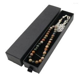 Link Bracelets 33 99 Muslim Bracelet Exquisite Packaging Tasbih Stone Beads Original Design Jewelry Tasbeh Boutique Gift