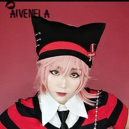 BeanieSkull Caps Japanese Punk Rock Gothic Hat Red Black Cat Ear Women Girls Harajuku Streetwear Cos Cool AFC1051 230608