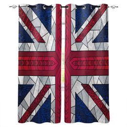 Curtain & Drapes British Flag Split England Independence Living Room Bathroom Kitchen Bedroom Decor Kids Panels With Grommets Window