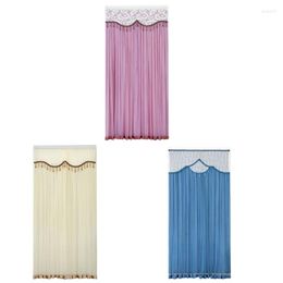 Curtain Lace Door Punch Free Self Adhesive Dormitory School Office Decorations