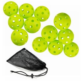 Tennis Rackets 26 Holes Durable Pickleball Indoor Training USAPA EVA Airflow Hollow Balls Practice Softballs Paddle Ball 230608