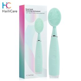 Cleaning Tools Accessories Electric Face Brush Cleanser Ultrasonic Vibration Skin Care Blackhead Remover Pore Cleaner Massage Tool Handheld 230608