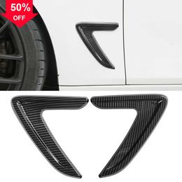 New 1 Pair For 2012-2016 Bmw 3 Series F30 Black Abs Car Side Vent Cover Decorative Fender Stickers Auto Replacement Parts