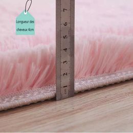 Carpet Pink Room Decoration Carpet Modern Parlor Floor Covering Mats Hall Bedroom Fluffy Soft Area Rug Lounge Hairy Non-slip Large Rugs R230607