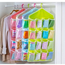 Storage Bags 16 Pockets Over Door Cloth Shoe Organiser Hanging Hanger Closet Space High Quality