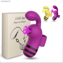 Bee vibrators G-spot clitoral stimulator sucking female adult sex toys rechargeable nipple sucks female masturbation masturbator L230518