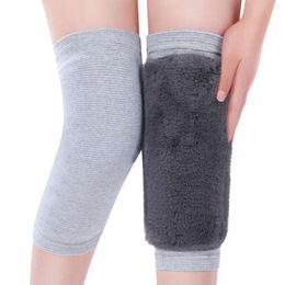 Knee Pads Winter Plush Pad Warmers Elastic Support Brace For Joints Muscles Knees Soft Stretchy Wrap Cover