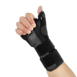 Sweatband 1PC Adjustable Compression Thumb Fixed Wrist Support Sports Thumbs Hands Arthritis Splint Protective Guard 230609