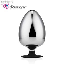 Extra Big Diameter Dilatador Anal Expander Metal Buttplug Adult Sex Toys Masturbator Large Anal Plug G Spot Butt Plugs for Women L230518