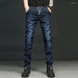 Men's Jeans 2023 Elastic Waist Men's Summer Thin Spring And Leisure Soft Korean Pants