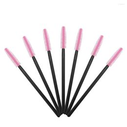 Makeup Brushes 200 Pcs/pack Silicone Mascara Wands Disposable Eyelash For Extensions Lash Applicators Tool Kit With Black/Pink