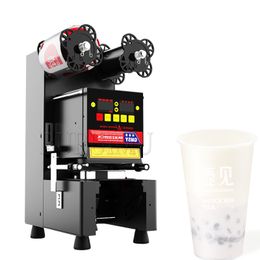 Automatic Drink Cup Sealer Milk Tea Shop Plastic Paper Cup Sealing Machine for 8.8/9.5CM Electric Bubble Tea Film For Business220V