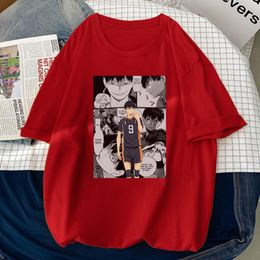 Tobio Haikyuu Kageyama Printing Male Tshirt Style High Quality T-Shirt Fashion Breathable T-Shirts Simplicity Slim Mens S 836
