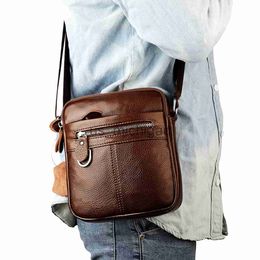 Evening Bags Man Square Bag Male Crossbody Bag Leather Men's Headband Male Sport Bag For Outdoor Shoulder Bag Messenger Bag Fo Rmen J230609
