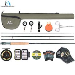 Rod Reel Combo Maximumcatch 8 9FT 3 8WT Extreme Fly rod with Tino Die casting Aluminum Line Tackle Box Fishing Outfit 230609