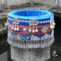 Stage Wear Hmong Hat Miao Jewellery Chinese Folk Dance Hair Accessories Ethnic Minority Performance