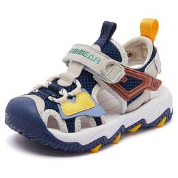 Sandals Fashion Boys Children Shoes School Sports Summer Girls Soft Bottom Slip Leather Kids for Boy 230608