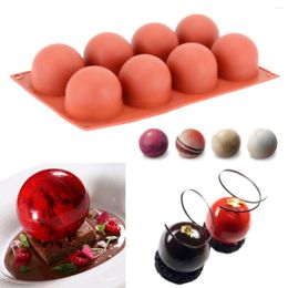 Baking Moulds Silicone 8 Half Ball Shape Mould For Bakeware Form Chocolate Candy Mousse Cake