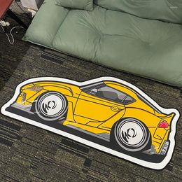 Carpets Super Cool Creative Sports Car Carpet Living Room Bedroom Water Absorption Non-Slip Floor Mat