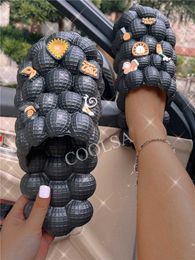 Sandals Women Summer Luxurious Bubble Ball Slides Fashion Garden Clogs with Charms Eva Soles Funny Slippers Beach Sandals Big Size 230417