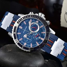 Wristwatches Top Original Brand Watches For Mens Stainless Steel Multifunction Sailing Boat Watch Automatic Date Chronograph Quartz