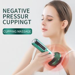 Other Massage Items Tricolor Electric Massager GuaSha Anti Cellulite Vacuum Suction Cup Beauty Health Scraping Infrared Heat Slimming Massage Thera 230608