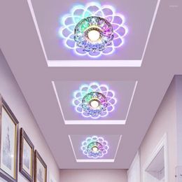 Pendant Lamps Acrylic Ceiling Lamp 7 Colours LED Bedroom Light Housing Decoration Modern Chandelier Night For Living Room/Hallway