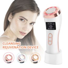 Face Care Devices EMS Lifting Machine LED Pon Therapy Skin Rejuvenation Beauty Massager Eye Tightening Deep Cleaning Massage Device 230608