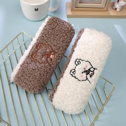 1Pcs Kawaii Pencil Case Plush Bear Gift Estuches School Box Pencilcase Bag Supplies Stationery