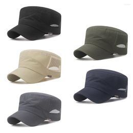 Cycling Caps Sunscreen Outdoor Fisher Army Hats Baseball Cap Women Men Adjustable Military Bone Flat Top Cadet Hat