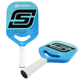 Tennis Rackets INSUM Pickleball Paddle 3KFull Carbon Fiber Surface Edgeless DuraEdge Lightweight Padel 230608